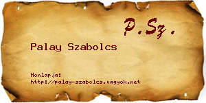 Palay Szabolcs névjegykártya